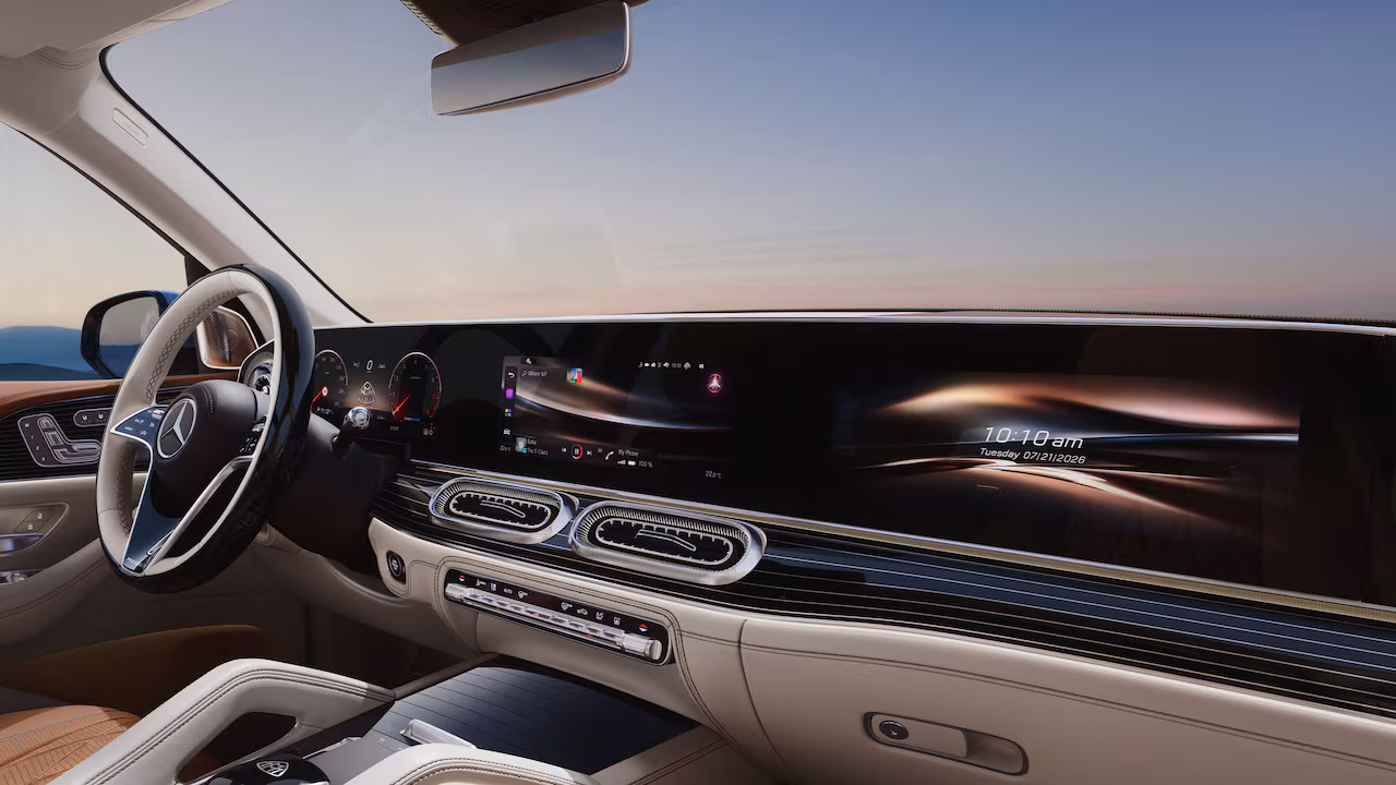 Three luxury SUV comparison mood open road