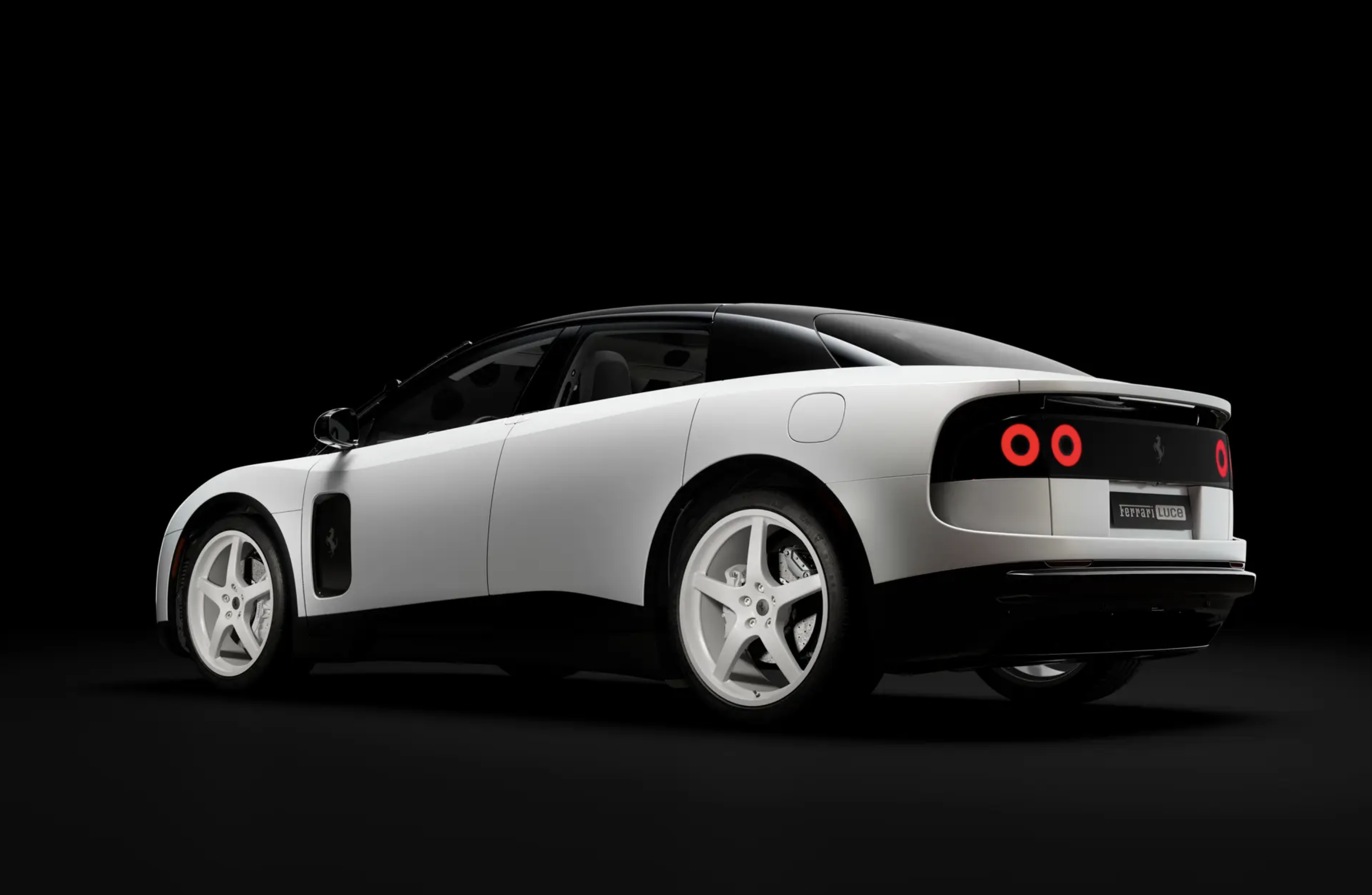 electric charging cable plugged into luxury sports car night ambiance