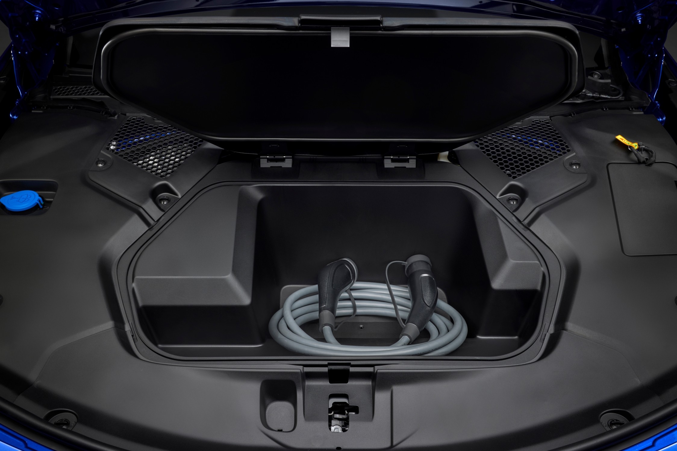 fast charging station electric car premium ambiance night