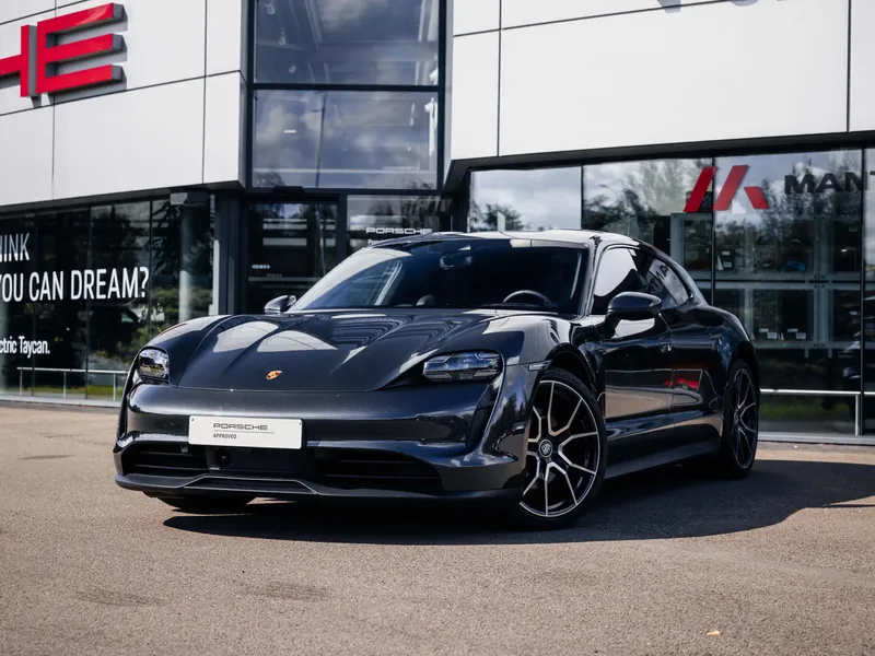Porsche Taycan 4S Sport Turismo Gris Volcano - Photo 3