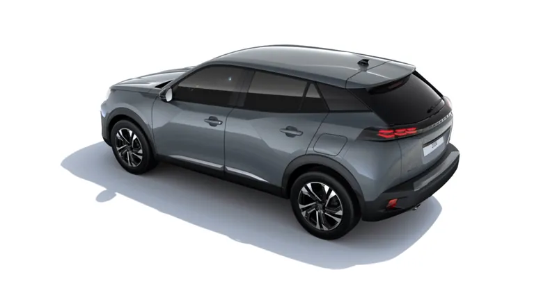 Peugeot 2008 Allure Hybrid 145 Gris Sélénium - Photo 4